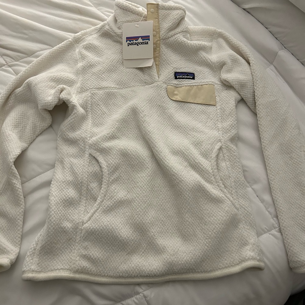 White Patagonia Quarter Pullover - image 1